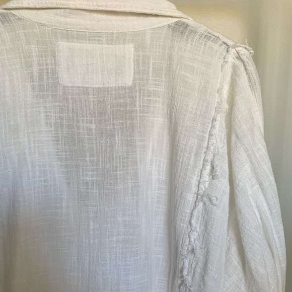 Free People Linen Like Flowy Button Down - Picture 6 of 7